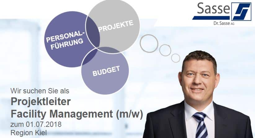 Dr. Sasse sucht Projektleiter Facility Management