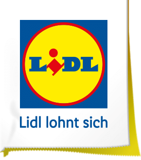 Lidl Logo als Kassenzettel
